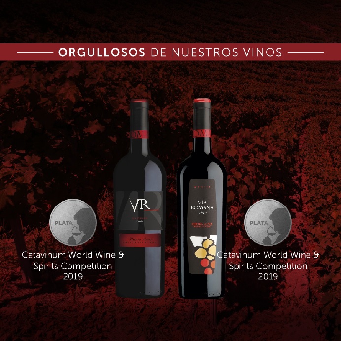 Medals for Vía Romana Vintage Mencía and VR Barrica in Catavinum World Wine & Spirits Competition